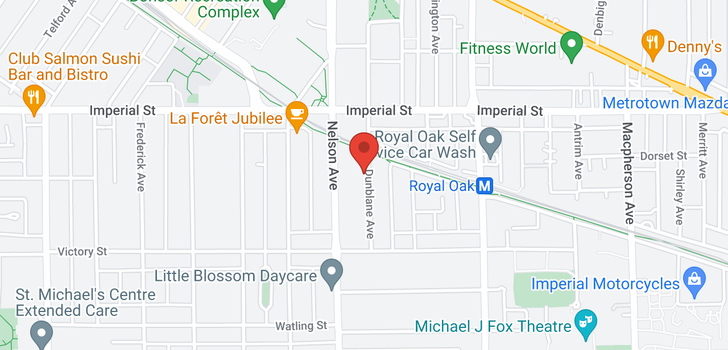 map of 6953 DUNBLANE AVENUE